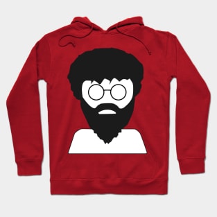 Modern Cave-Man - Hippie Man - Bearded Man with Glasses Hoodie